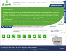 Tablet Screenshot of elsigma.pl